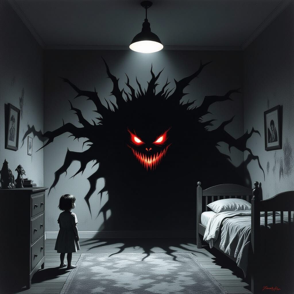 Monstrous Shadow Lurks in Child's Bedroom