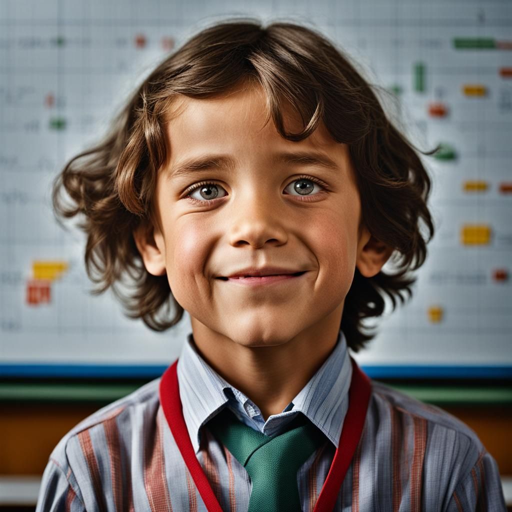 Teacher Disciplining Child: Professional Studio Portrait