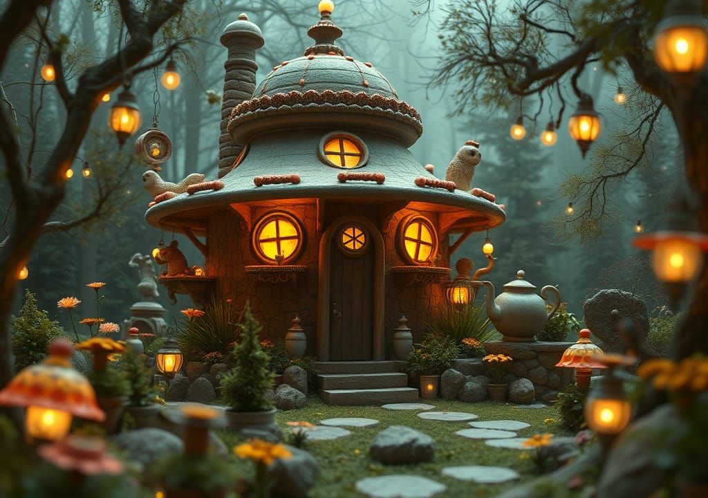 Andromorph Habitat: A Dreamlike Anthropomorphic Structure