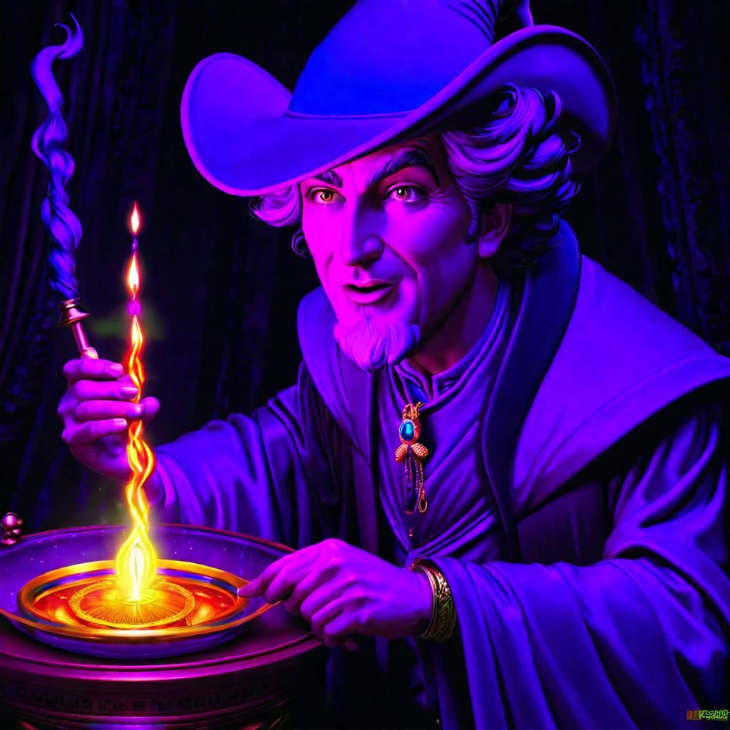 Whimsical Character in Rich Digital Illustration