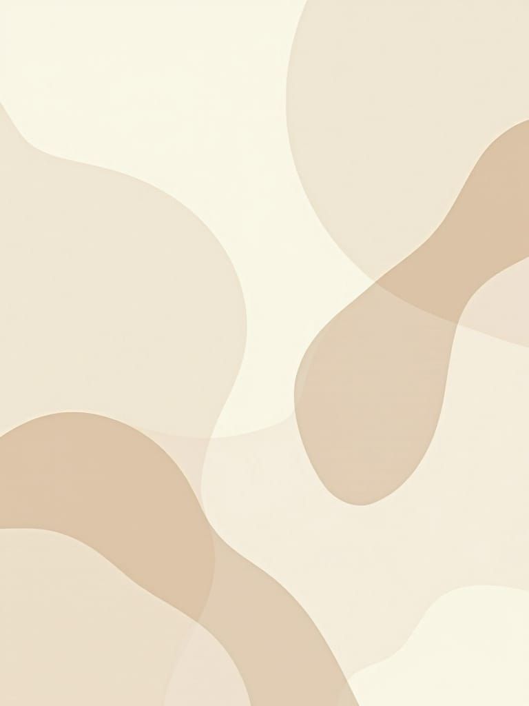 Modern Minimalist Abstract Art with Organic Shapes