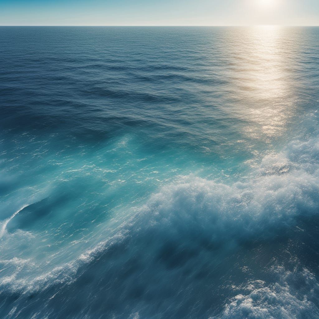 Vast Blue Ocean Under Clear Sky