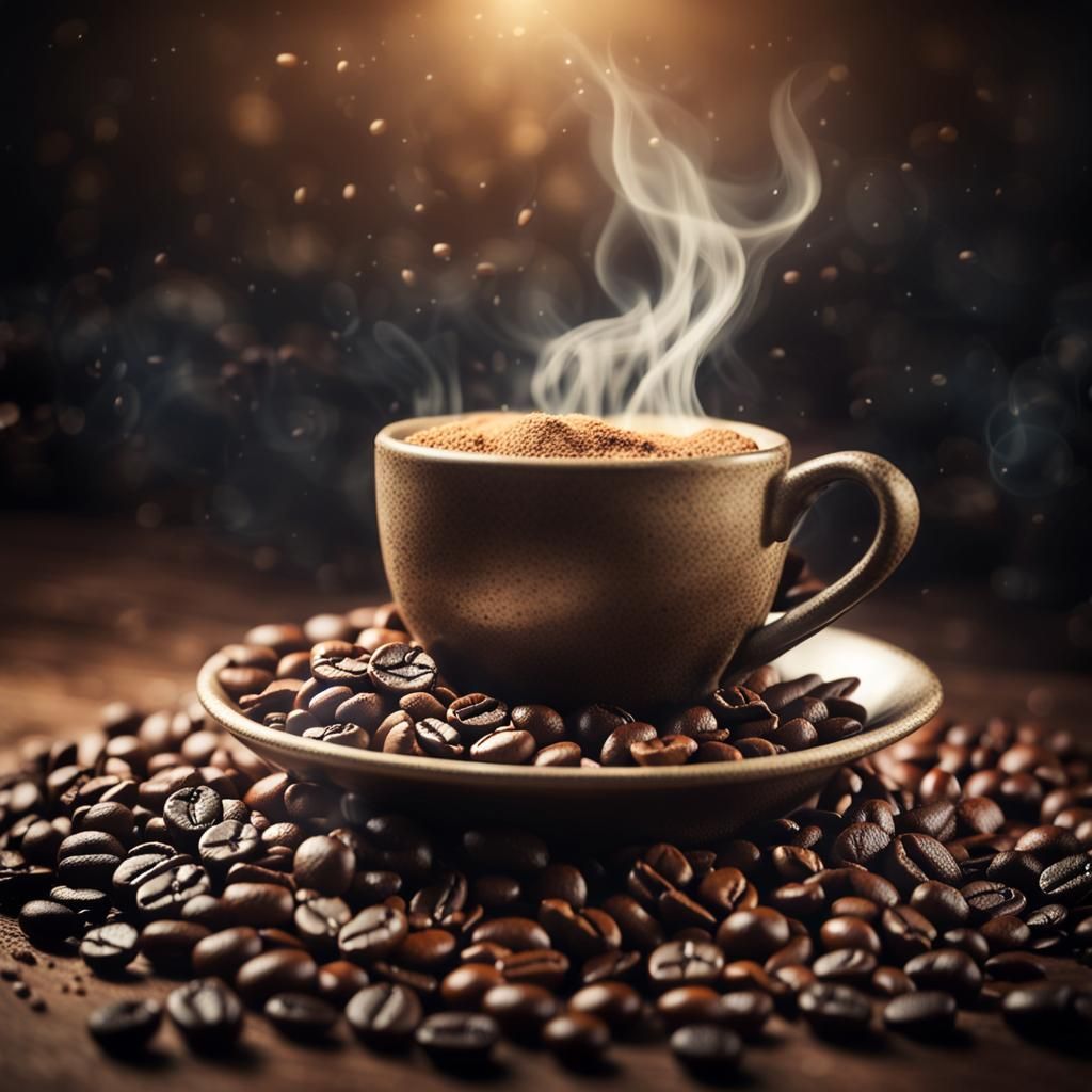 Celestial Coffee Concept Art in Film Style