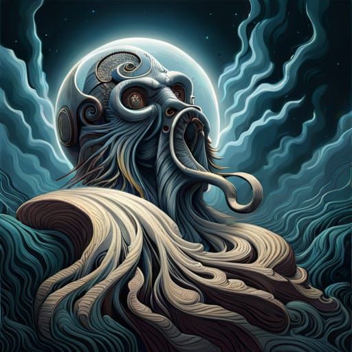 Full Universe Inside Mind: Darkwave Digital Art