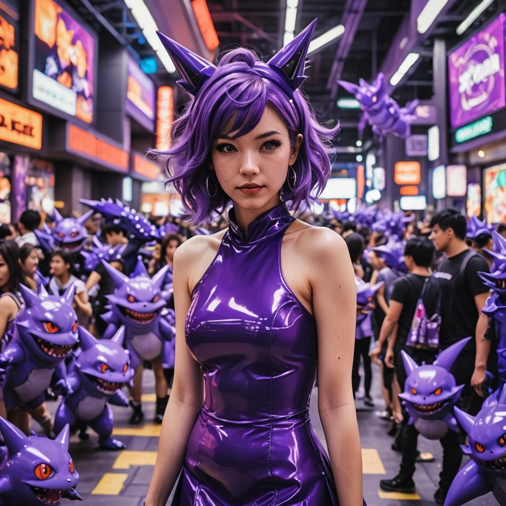 Sci-Fi Cosplay: Gengar Dress at Anime Convention