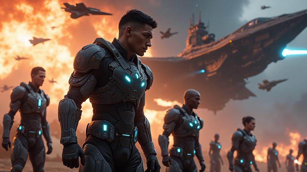 Space Battle: Captain Wolfe Leads Earth Forces