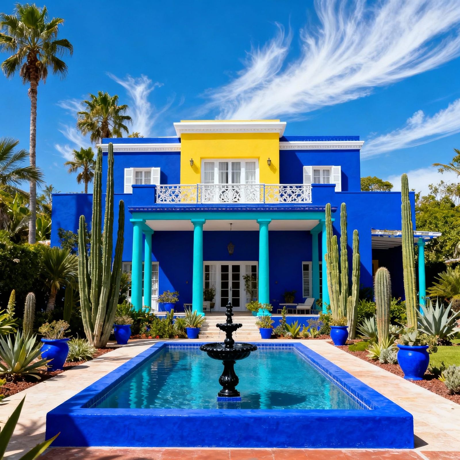 Majorelle Garden Villa in Marrakech: Vibrant Architectural P...