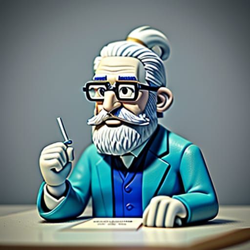 Aardman-Inspired Claymation Doctor Character