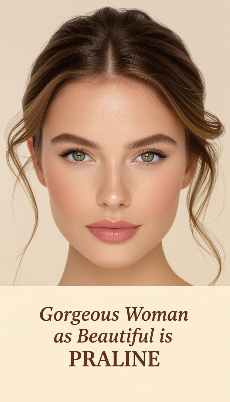 Gorgeous Woman as Sweet as a Praline