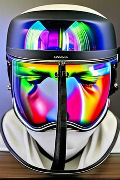 Hyperrealistic Twins in Marijuana Hoodie Helmet