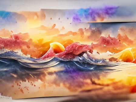 Calm Ocean Waves at Sunset