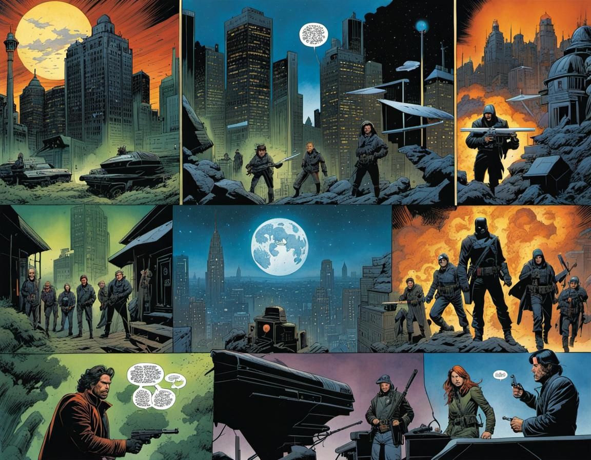 Digital Art of Mysterious HoloVizUL Studio in Cyberpunk Styl...