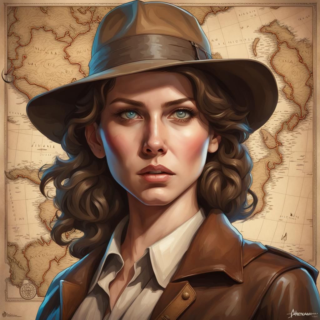 Anna Kendrick as 1930s Archaeologist with Ancient Map