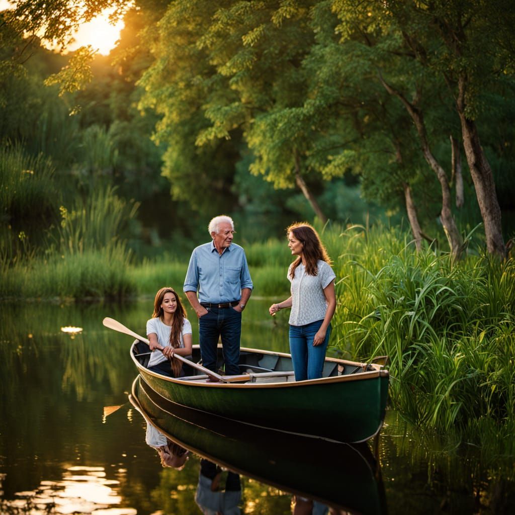Gentle Summer Evening on the Lake in a Masterful Portrait
