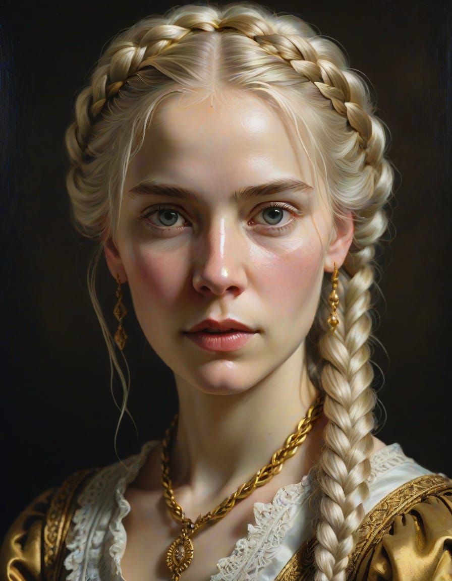 Baroque Beauty in Golden Light