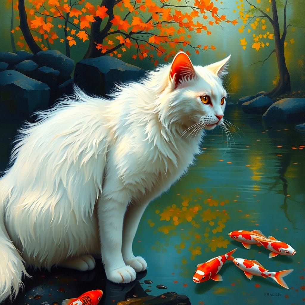 Koi Fish and Snowball