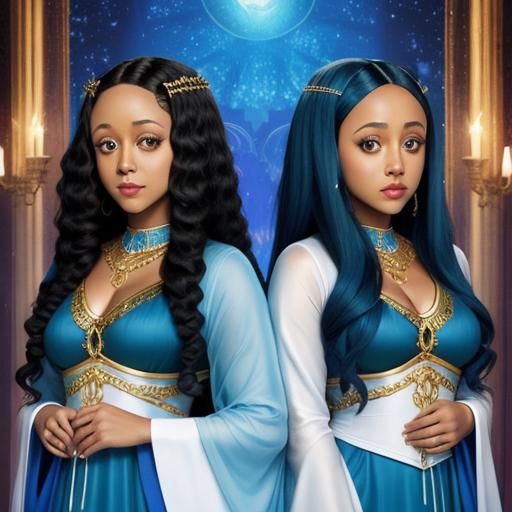Tia and Tamera Mowry as Yemaya and Oshun