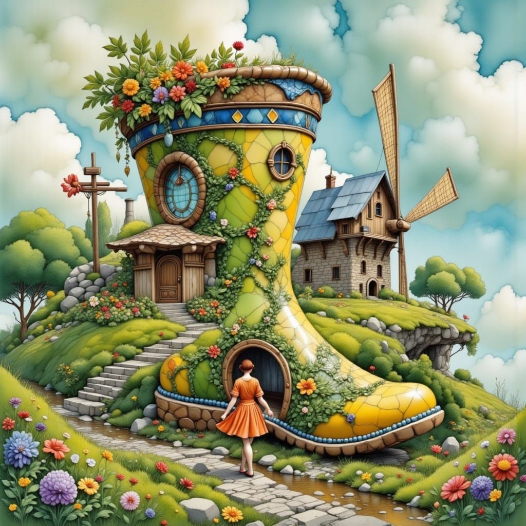 Fantasy Gardener Building a Boot House