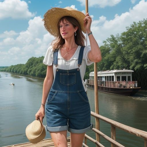 🛳💦➡️ Walking along, whistling a song,
Barefoot and fancy f...