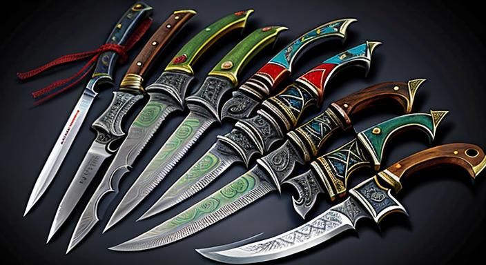 Assorted Enchanted Kurkri Knives