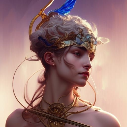 Artemis: Goddess Portrait in Hyperdetailed Digital Art