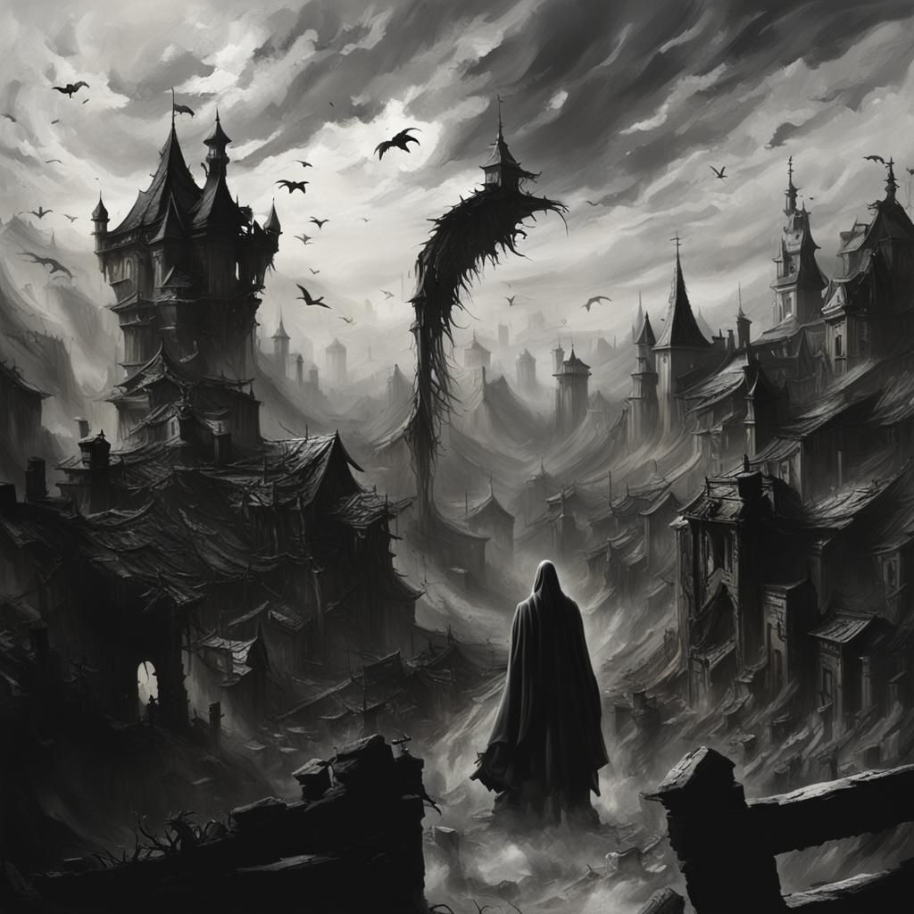 Struggling Figure Shrieking in Madness