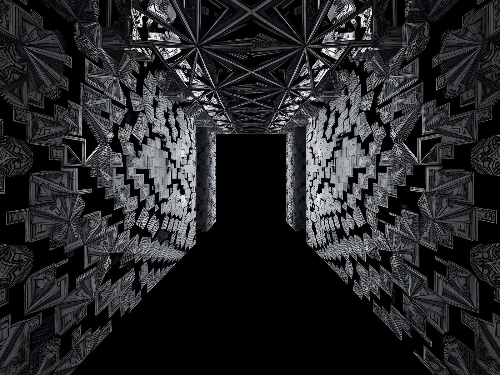 Abstract Void with Layers of Uniformity and Deep Repose