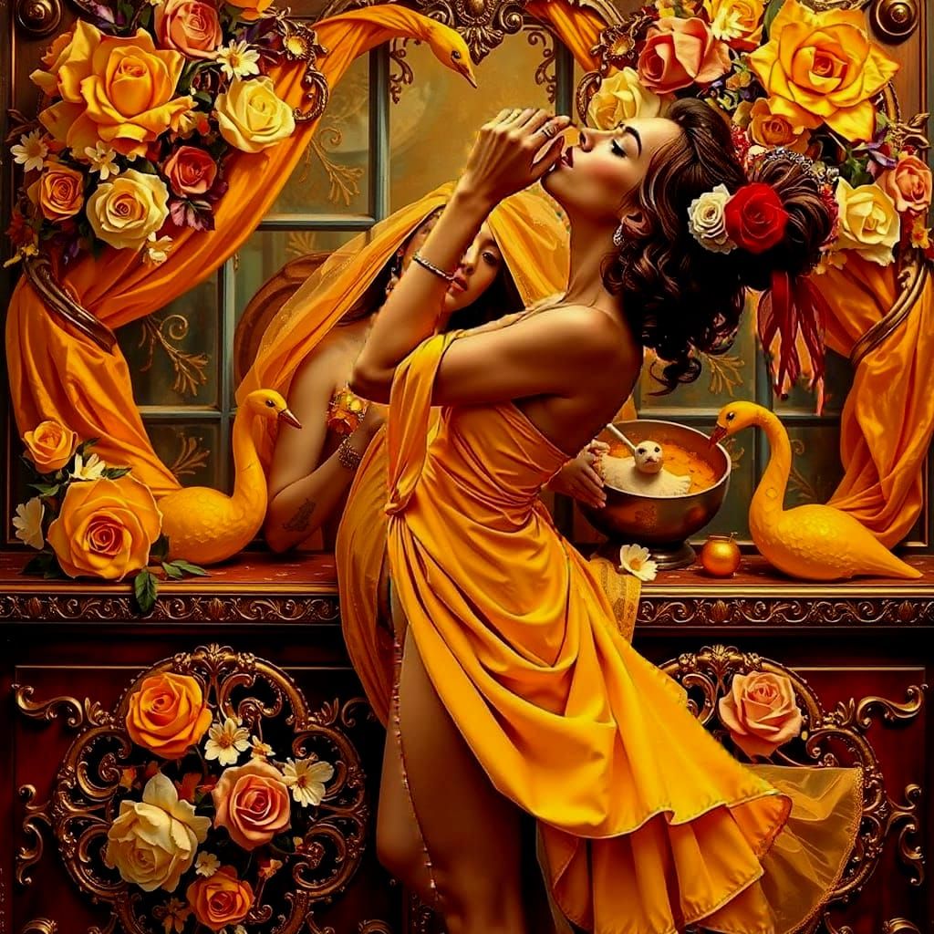 Maximalist Opulence With Triadic Colors