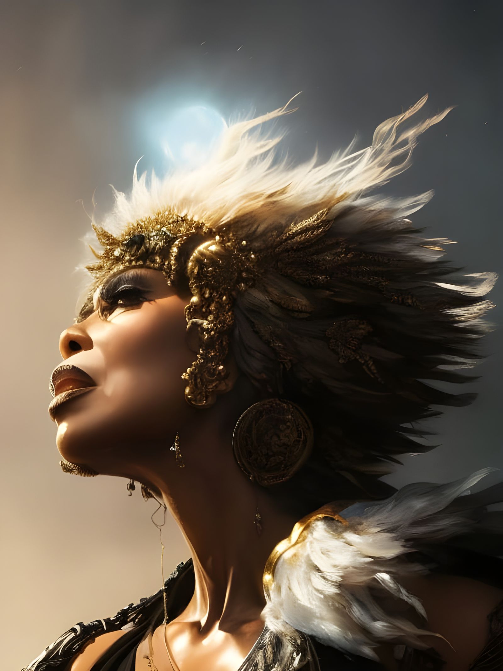 Tina Turner in Hyperdetailed Mad Max Portrait