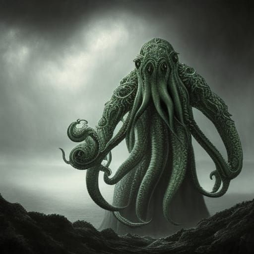 Hyperrealistic Cthulhu in Epic Cinematic Style