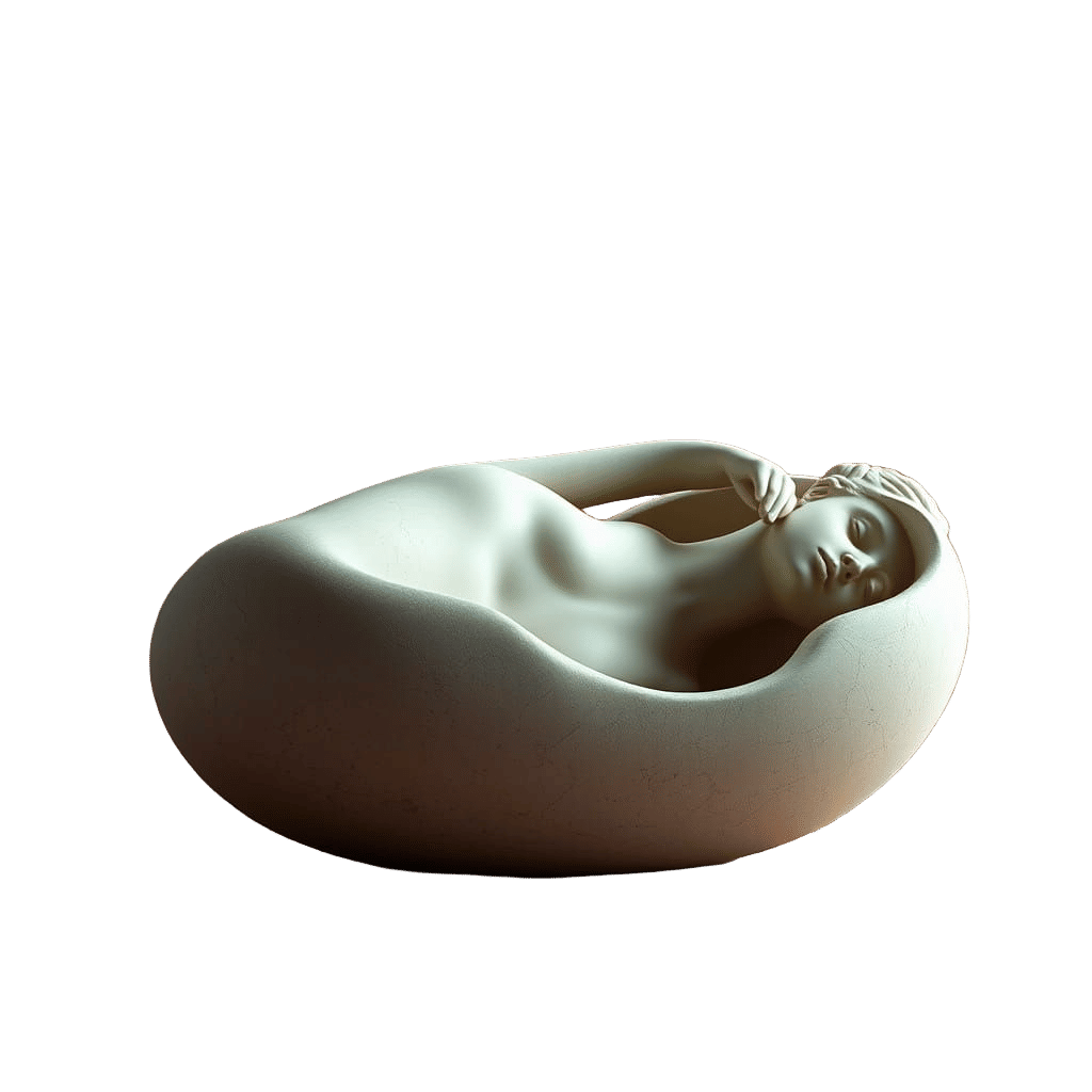 Cold Beauty in Monumental Alabaster