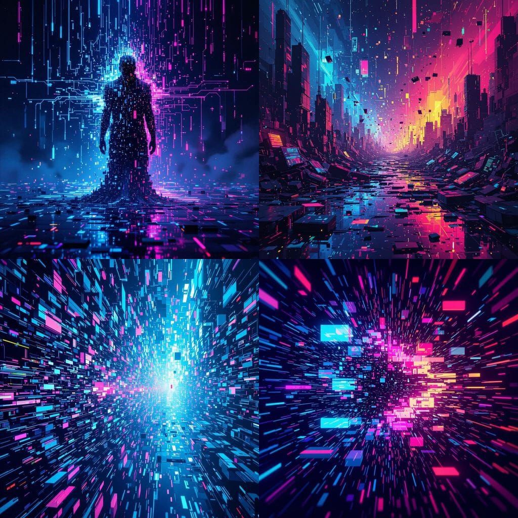 Digital Decay Art Explores Glitch and Corruption