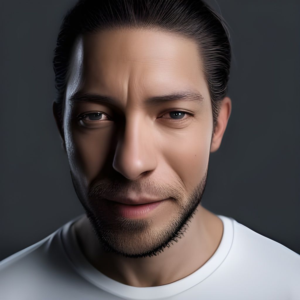 Meditative Male Model in Pop Art Fashion