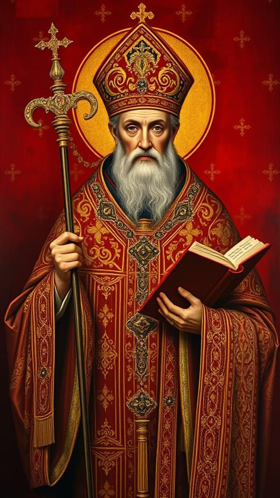 Byzantine Bishop of Saint Nicholas in Luxurious Robes