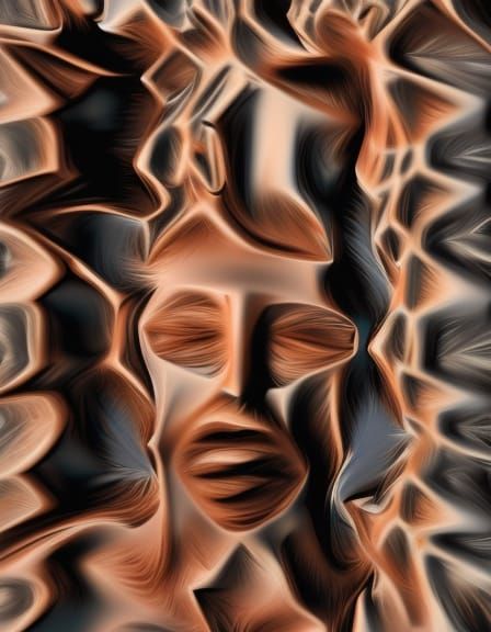 Distorted Face: An AI Generated Image