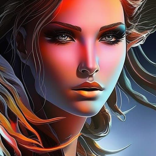 Hyperrealistic Black Light Art with Splash Effects