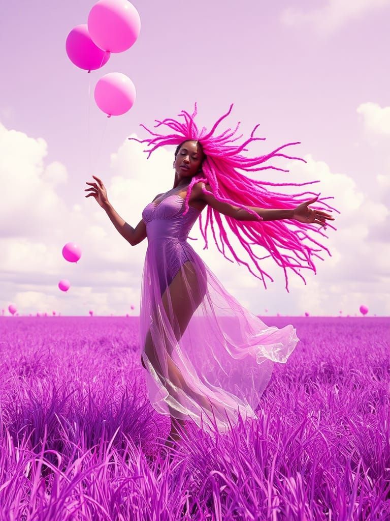 Exotic Dancer in a Synthetic Dreamscape