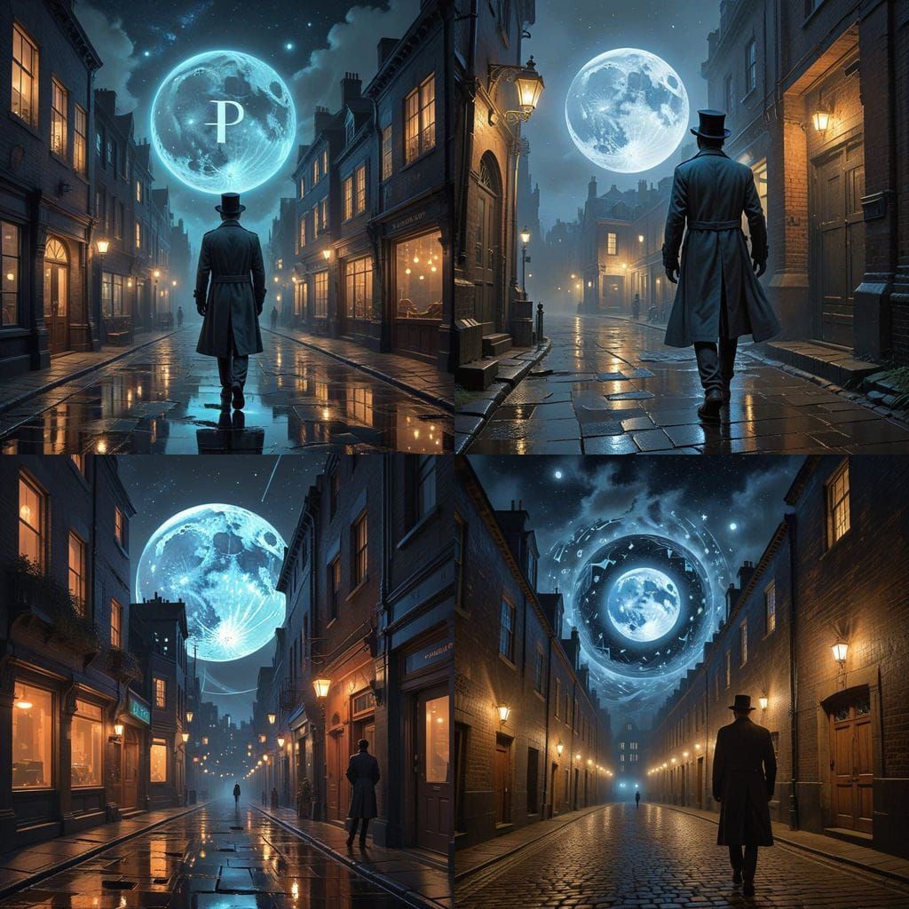 Pi Symbol Takes a Nighttime Stroll in London