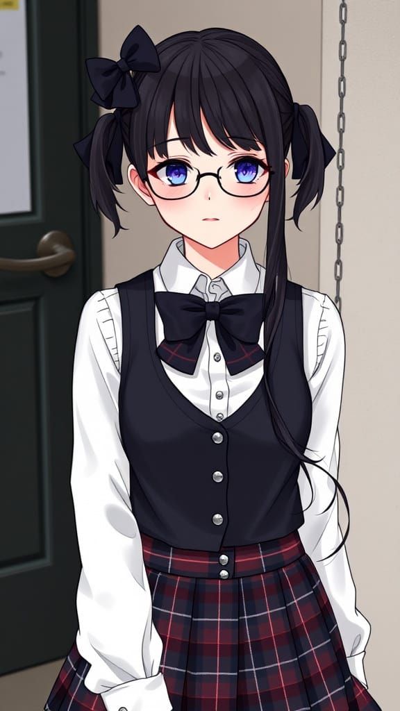 Student Gothic girl uniform