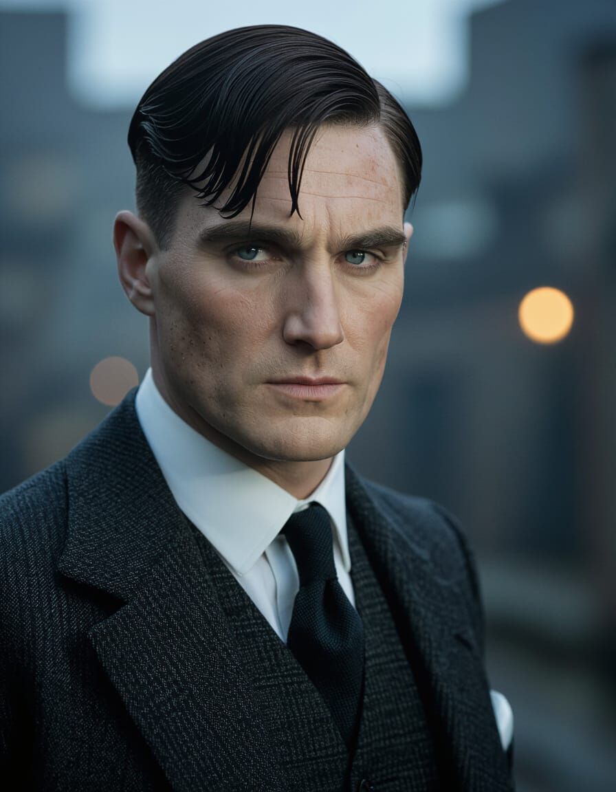 Thomas Shelby Portrait in Cinematic Style