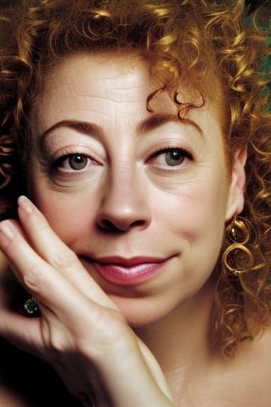 Alex Kingston in Milk Bath: Professional Portrait