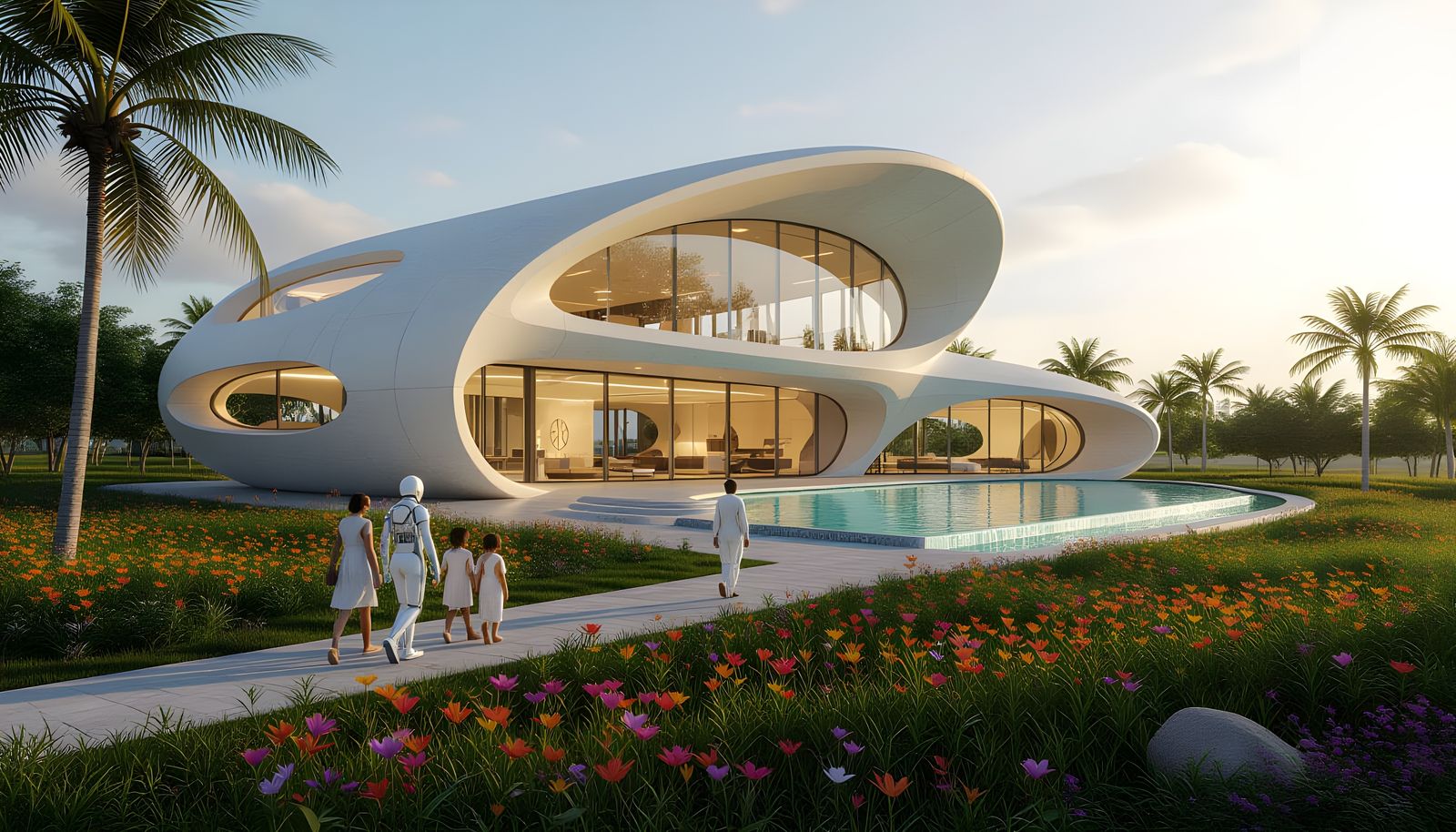 Biomimicry Beach House: Futuristic Extraterrestrial Design