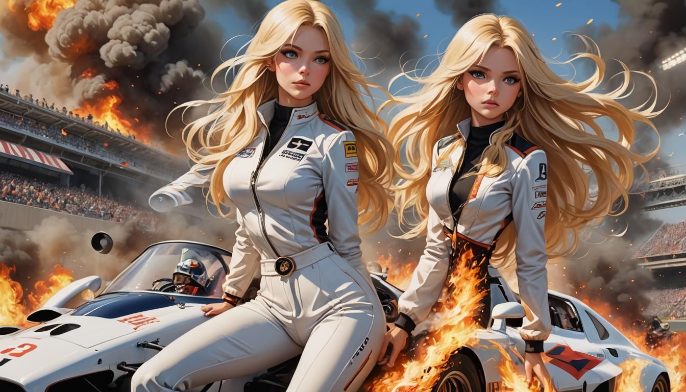 Retro Movie Poster: Blondie and the Burning Track