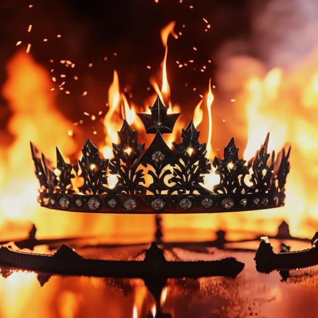 Crown of Fire: Auto-Destructive Digital Art