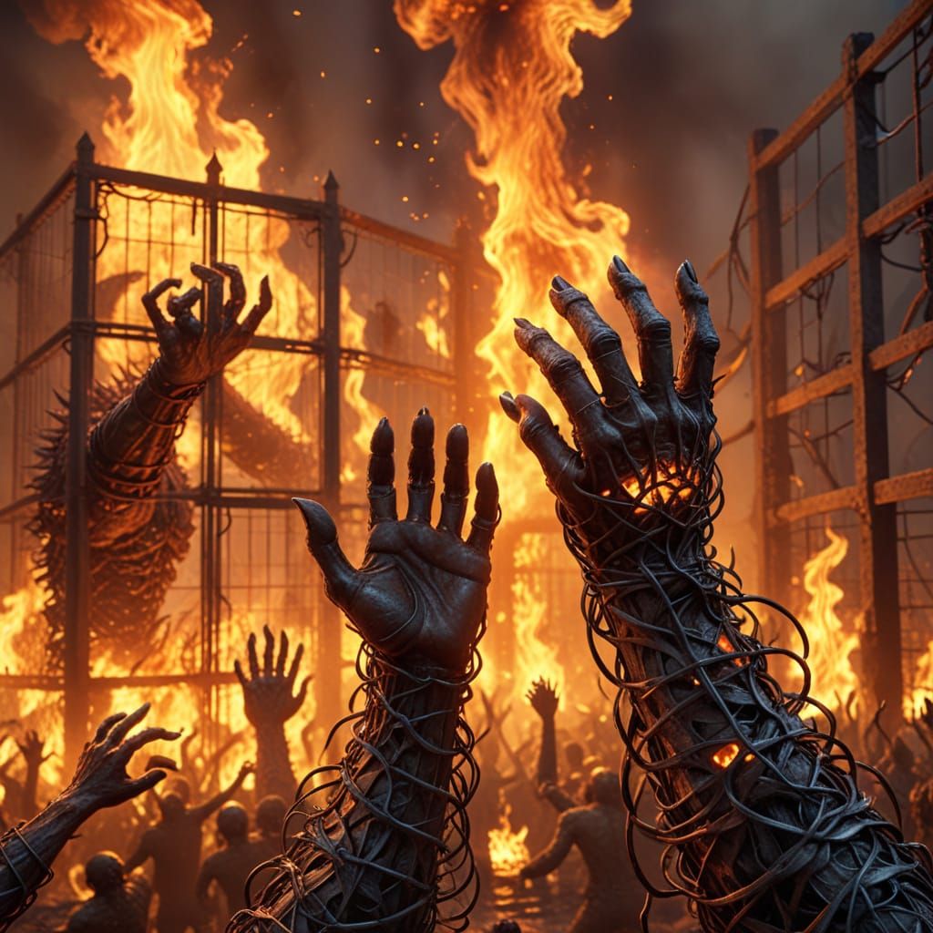 Psychedelic Iron Mesh of Suffering Monsters