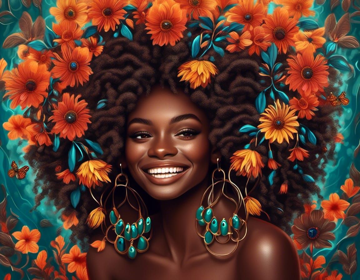Exquisite Melanin Queens in Hyperrealism Style