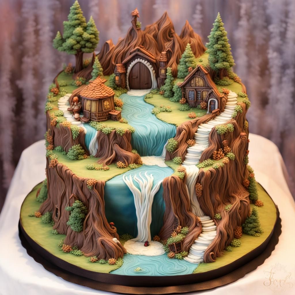 16k resolution, art by J.R.R. Tolkien, C.S. Lewis, imaginary...