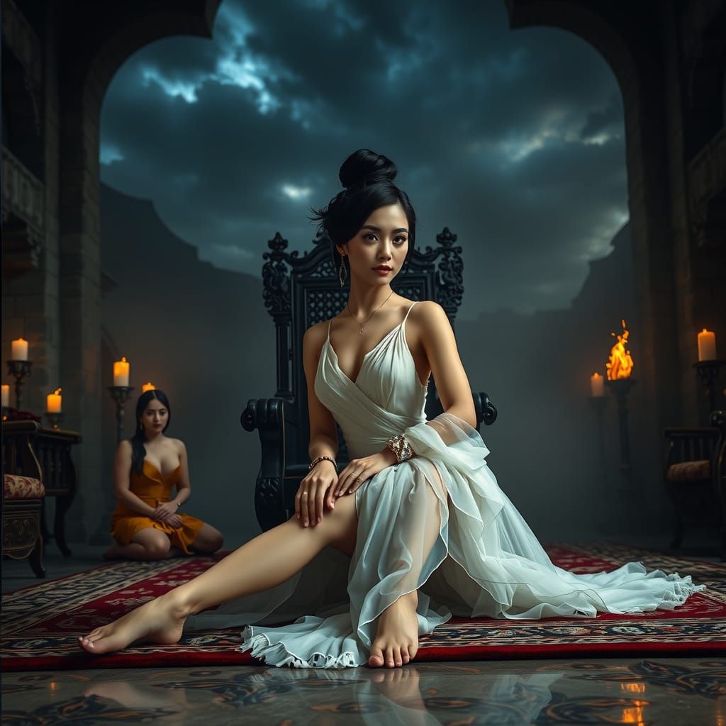 Gothic Goddess Reigns Supreme in Dark, Moody Splendor