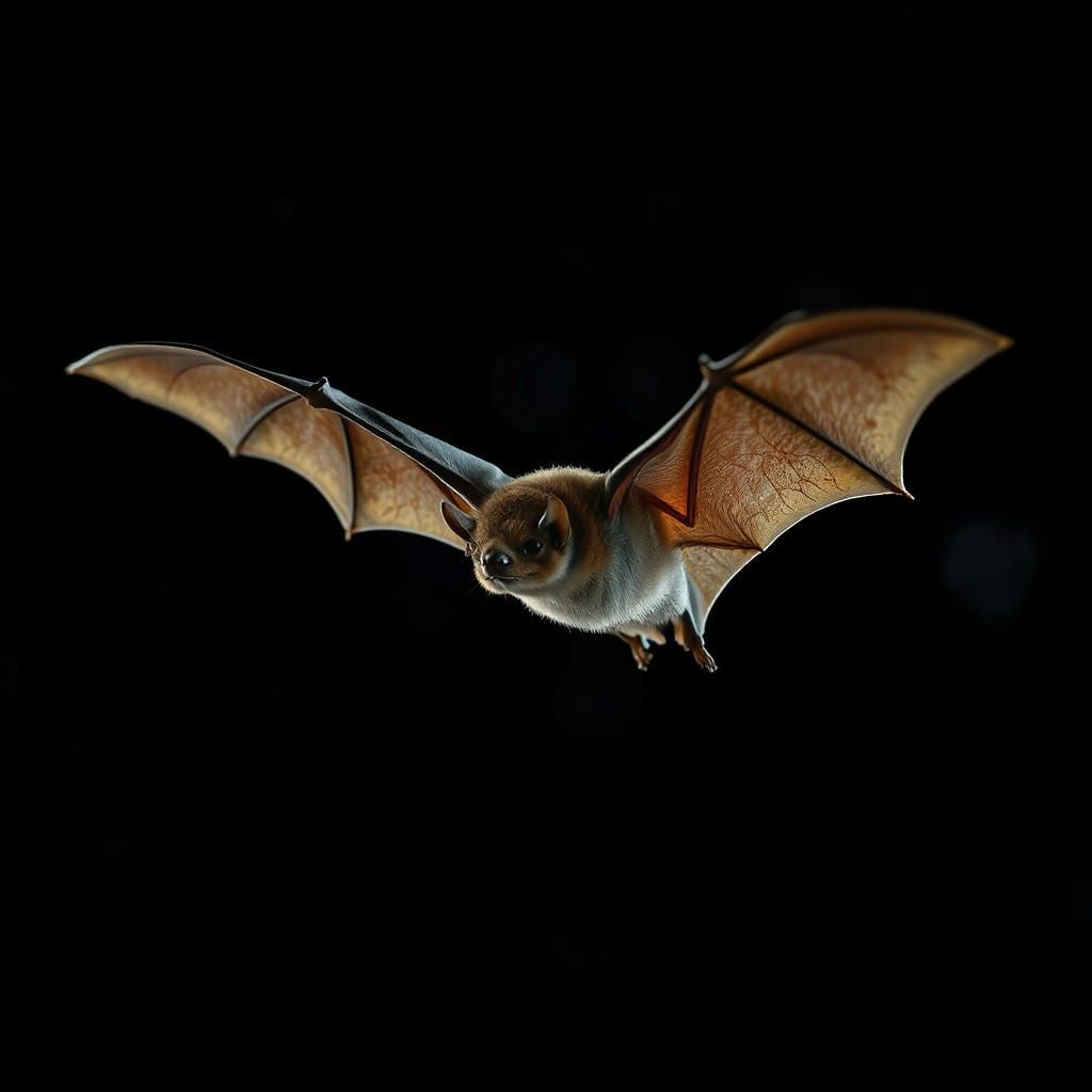 Ethereal Nighttime Flight in Hyperrealistic Style