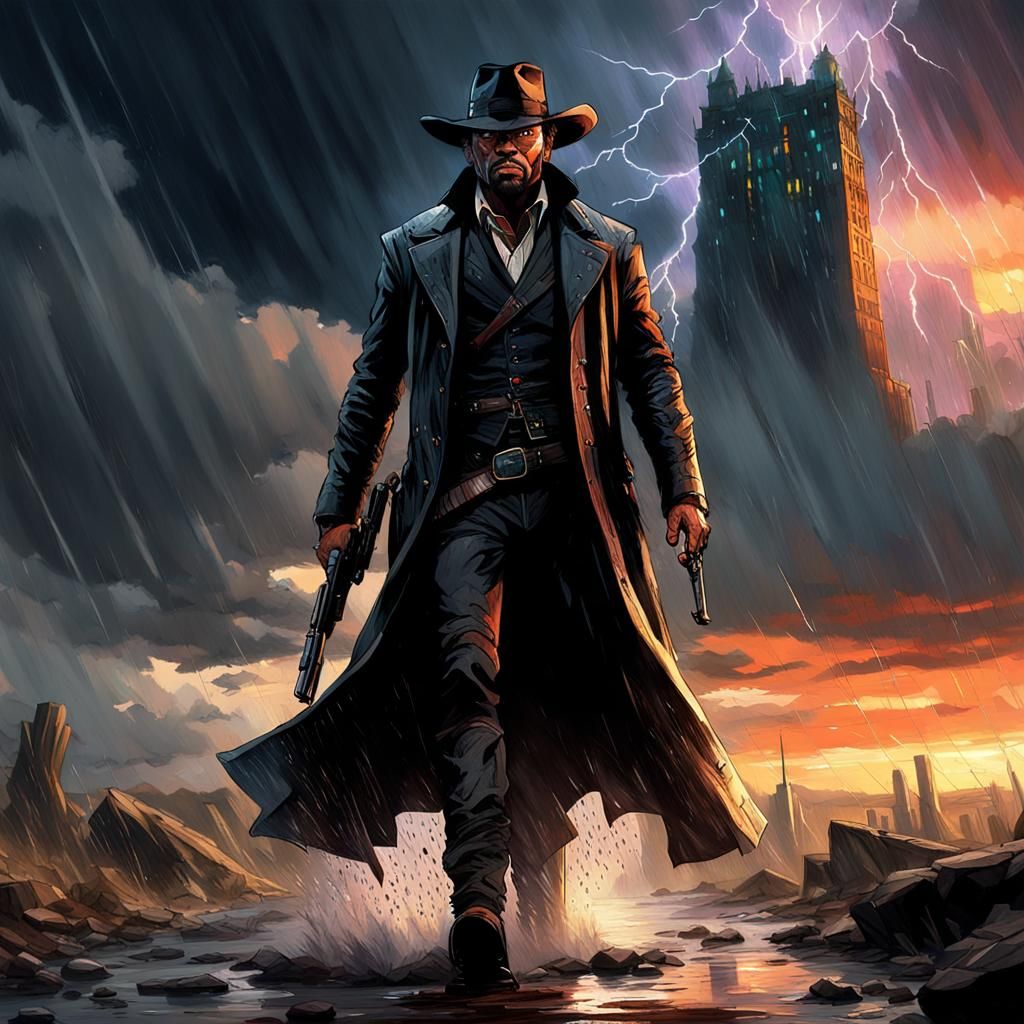 Gunslinger's Journey to the Dark Tower: Painterly Concept Ar...